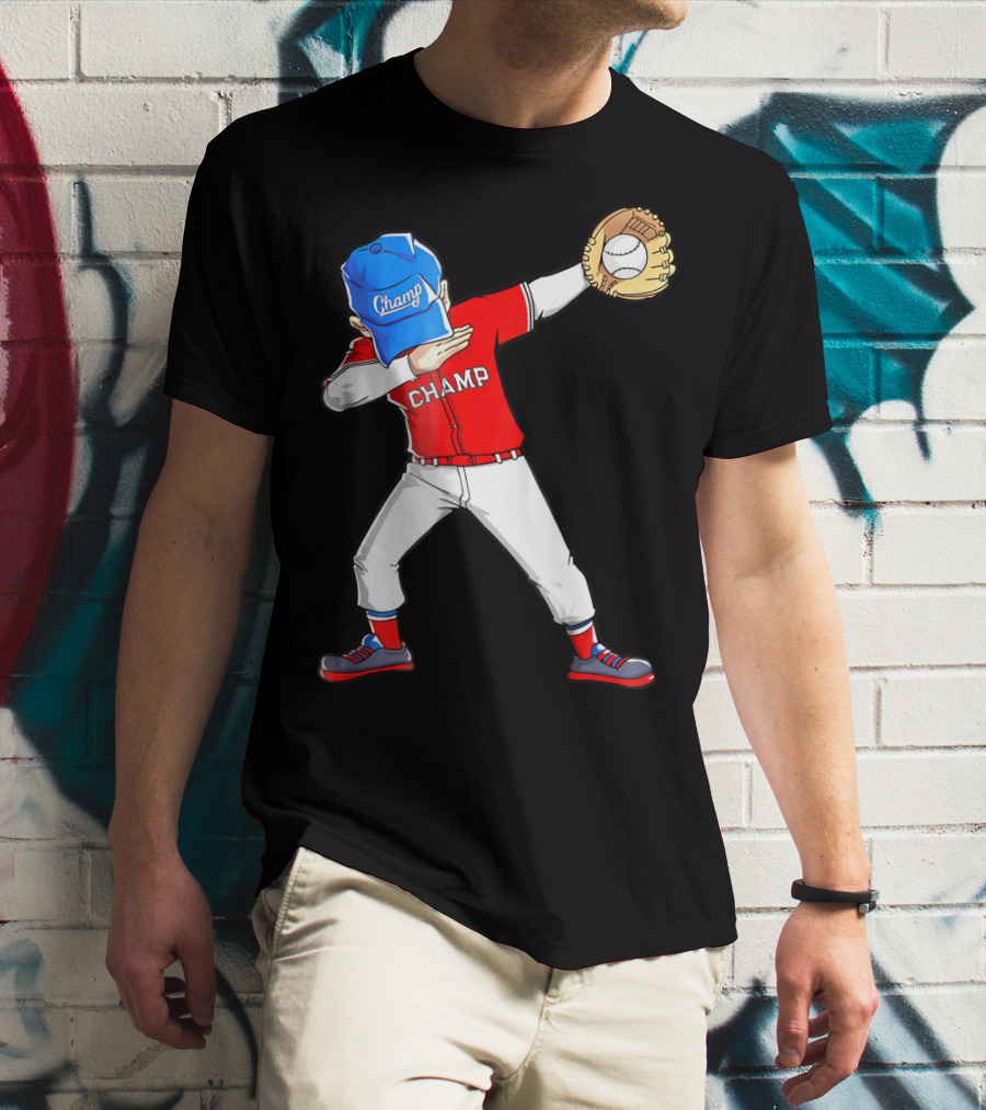 Champ Dabbing Baseball Dab Dance T-Shirt
