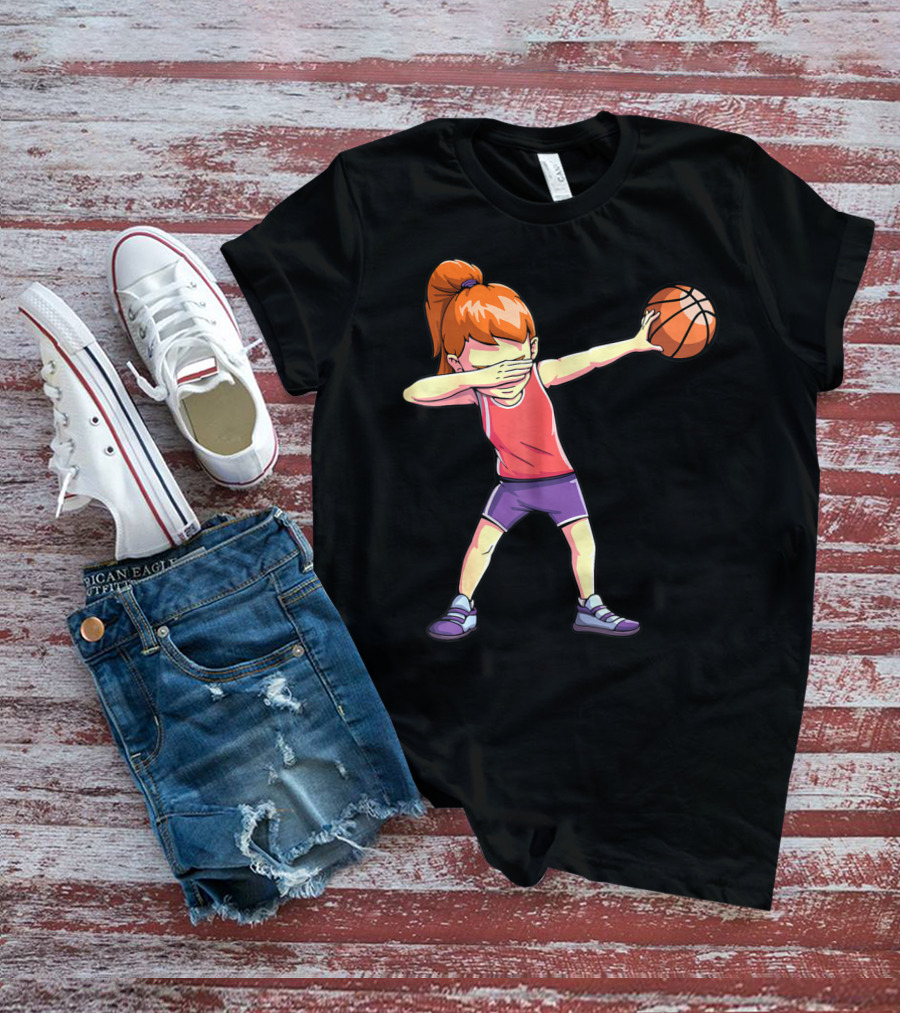 Dabbing Basketball Girl Dab Dance Pose T-Shirt
