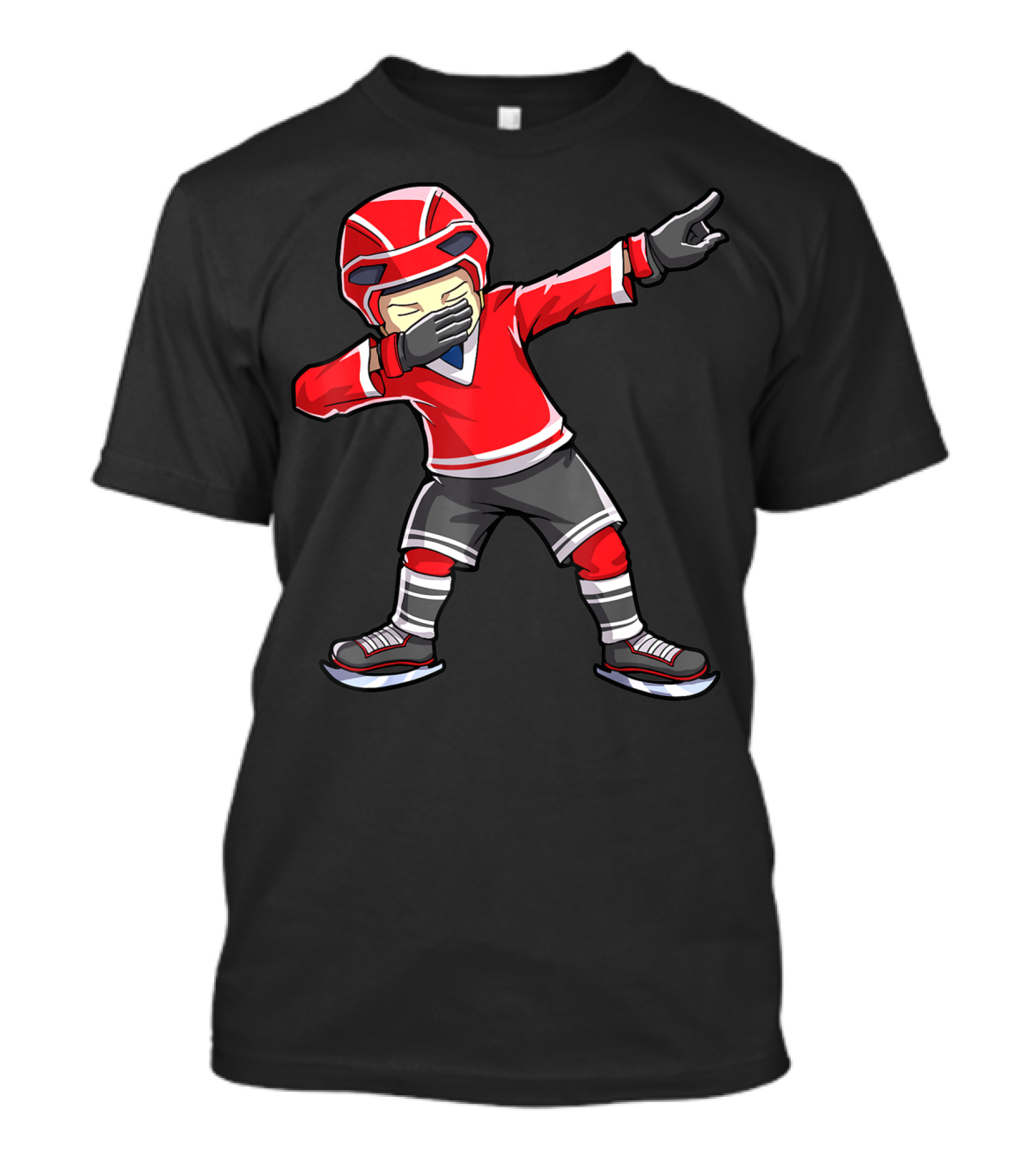 Dabbing Hockey Player Boys Men Kids Dab Squad T-Shirt