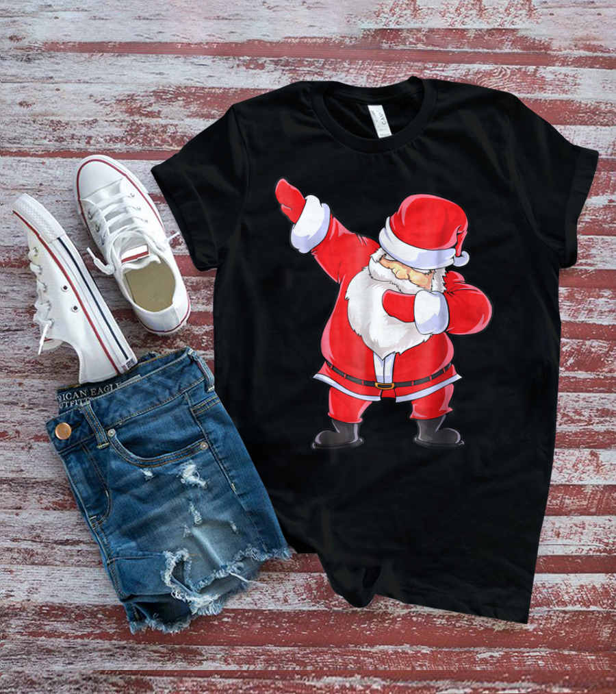 Santa Claus Dabbing Christmas Funny Dab T-Shirt