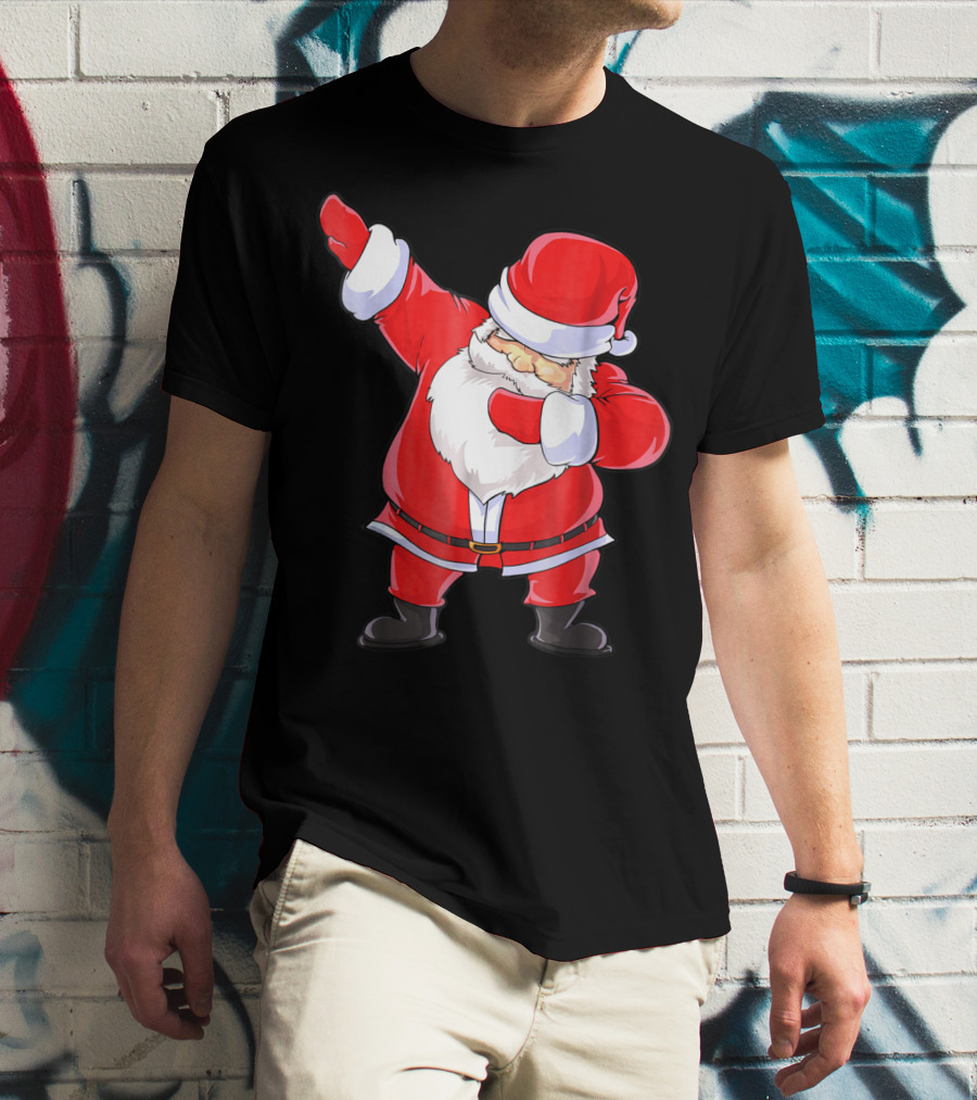 Santa Claus Dabbing Christmas Funny Dab T-Shirt
