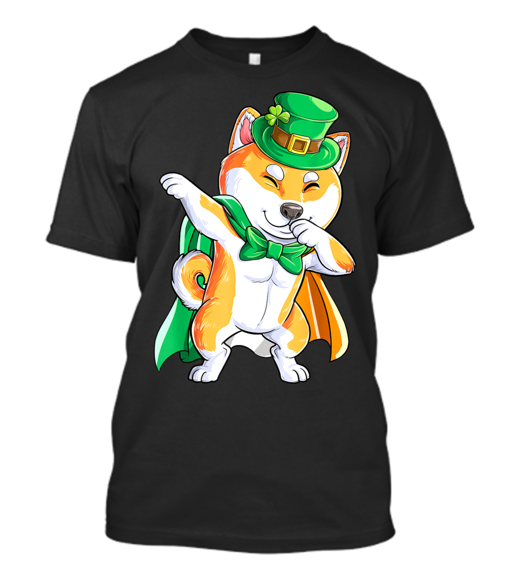 Dabbing Shiba Inu Leprechaun St Patricks Day Irish T-Shirt