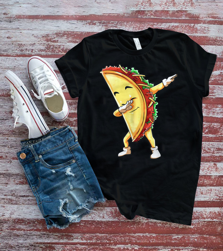 Dabbing Taco Funny Cinco De Mayo Mexican Food Lover Dab T-Shirt