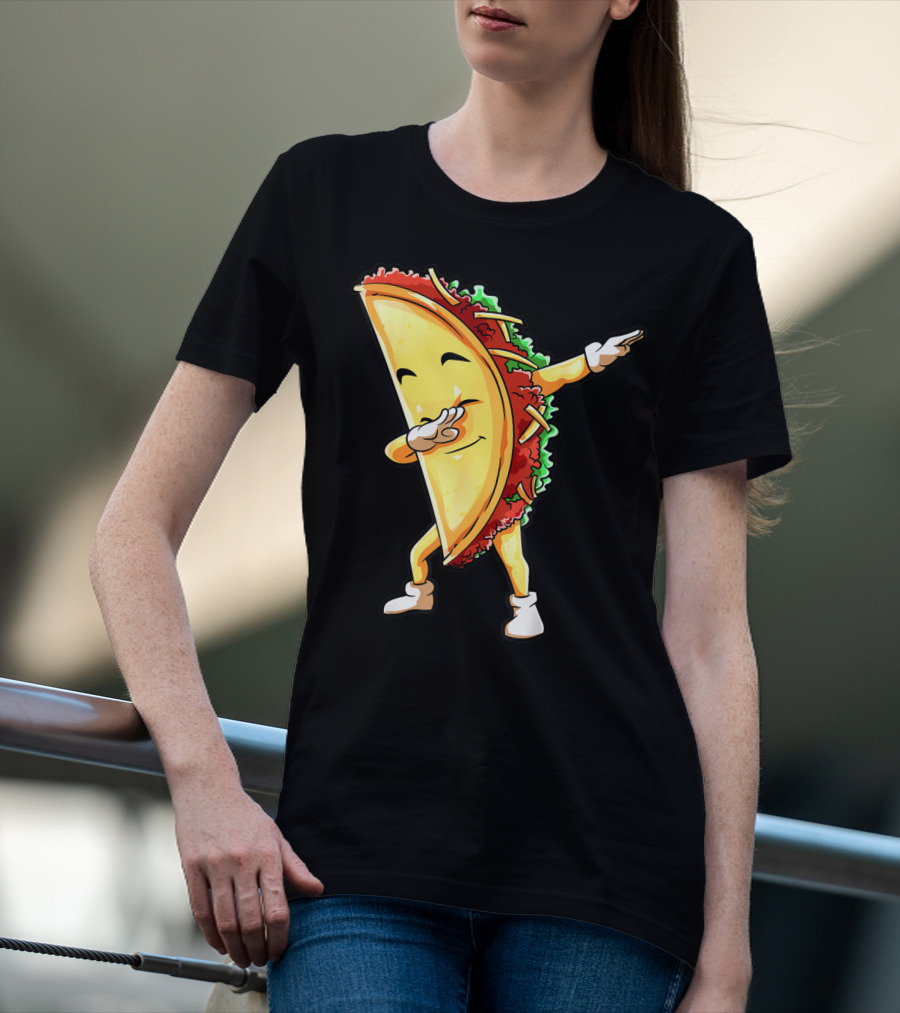 Dabbing Taco Funny Cinco De Mayo Mexican Food Lover Dab T-Shirt