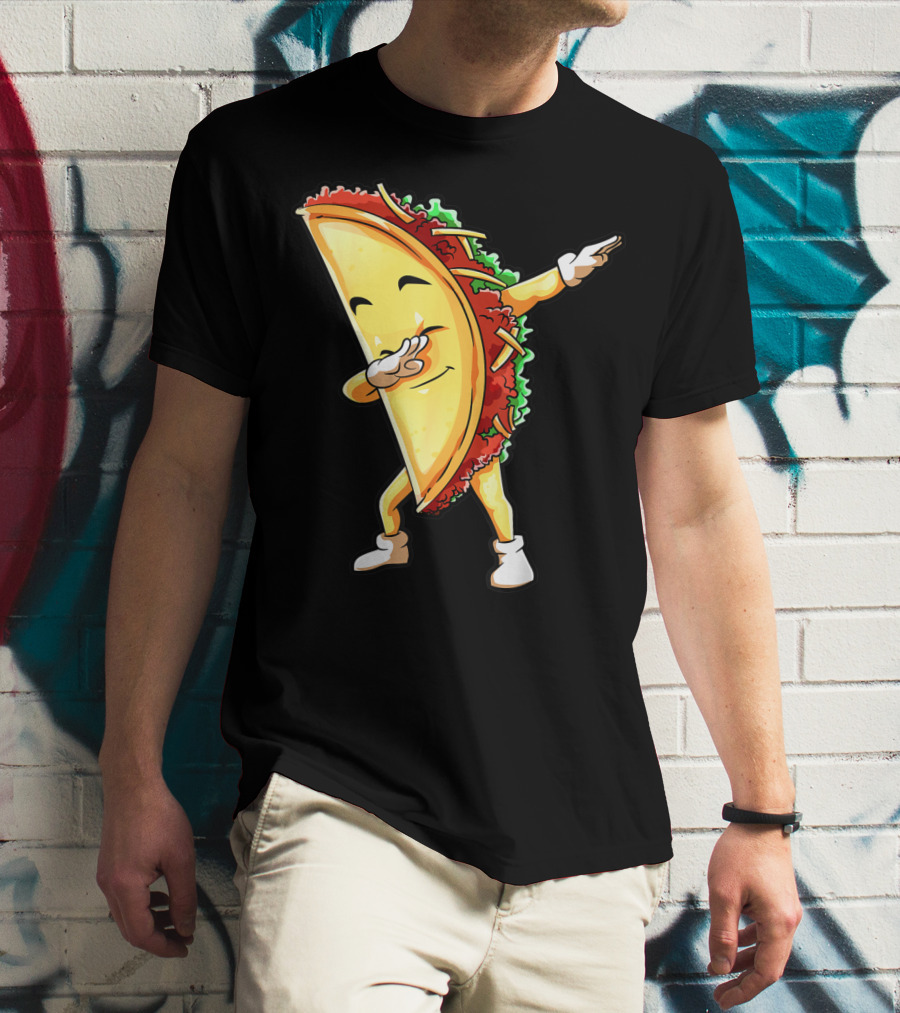 Dabbing Taco Funny Cinco De Mayo Mexican Food Lover Dab T-Shirt