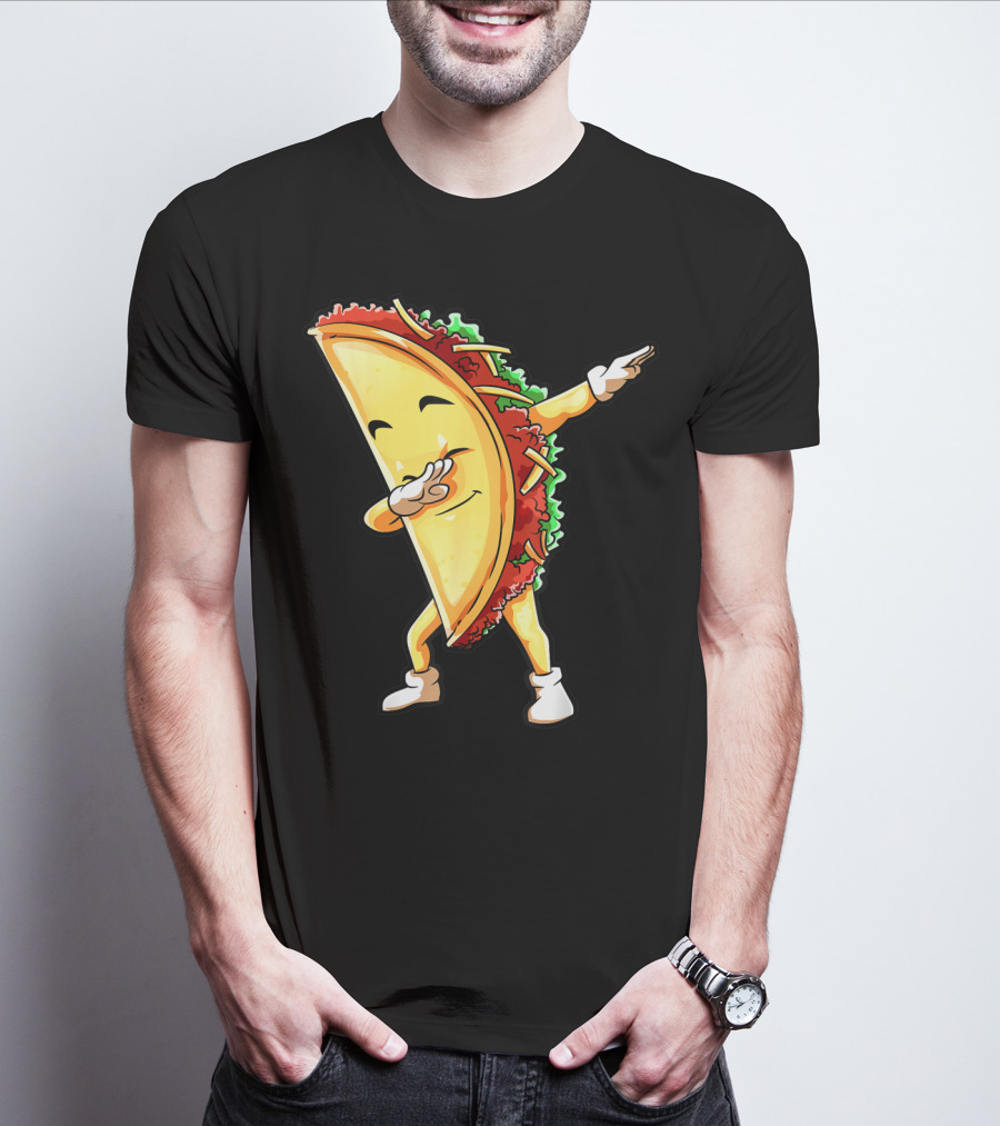 Dabbing Taco Funny Cinco De Mayo Mexican Food Lover Dab T-Shirt