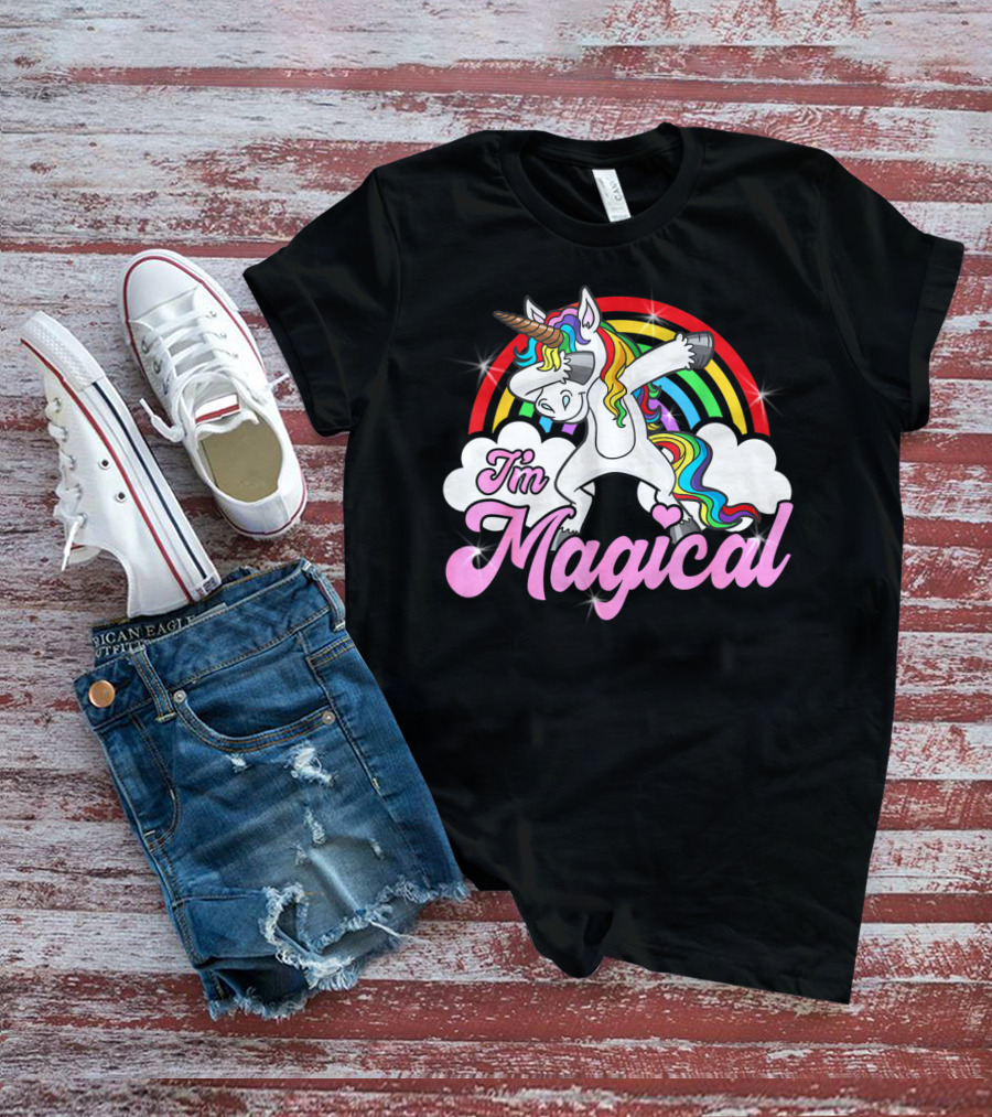 I'm Magical Dabbing Unicorn Rainbow T-Shirt