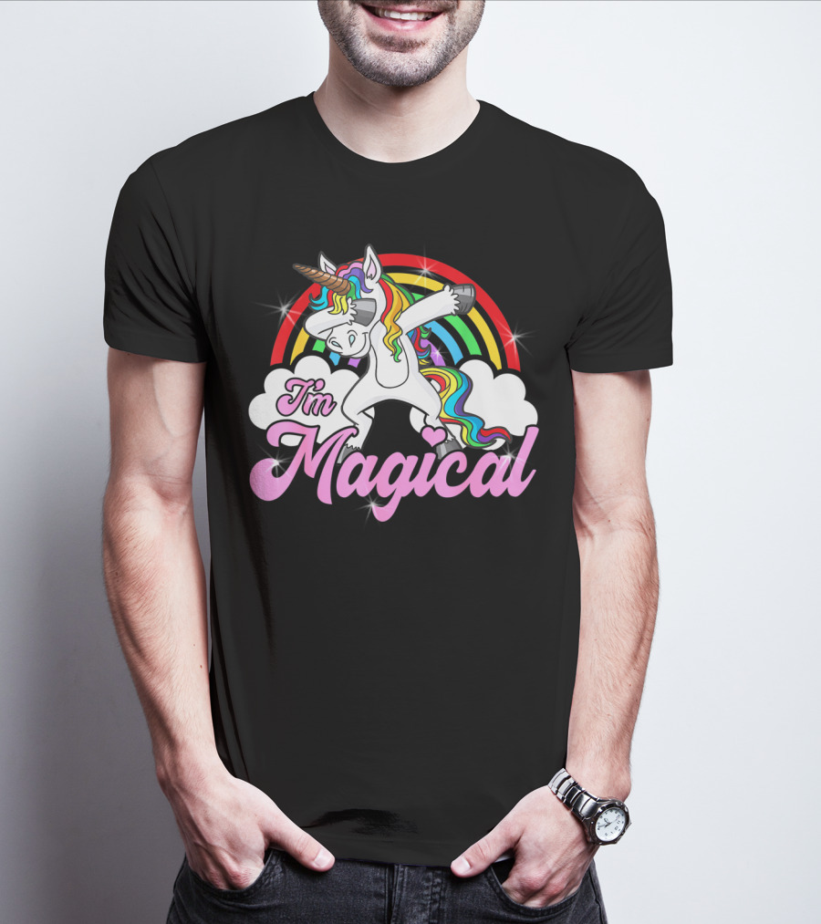 I'm Magical Dabbing Unicorn Rainbow T-Shirt