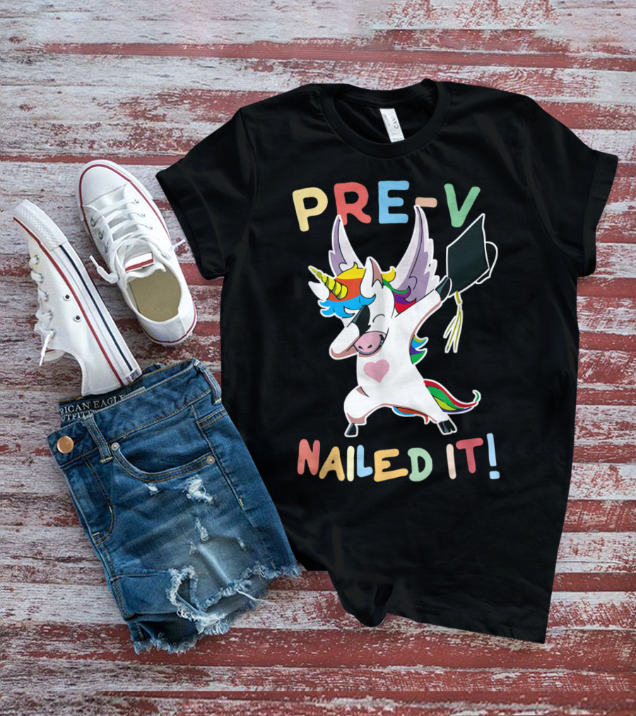 PRE-K Nailed It Dabbing Unicorn Graduate Graduation T-Shirt