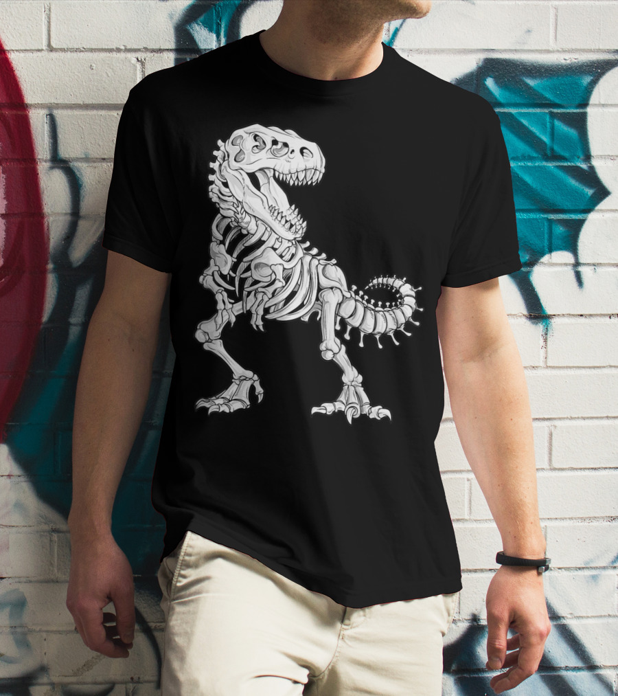 Dinosaur Skeleton T-Rex Fossil T-Shirt