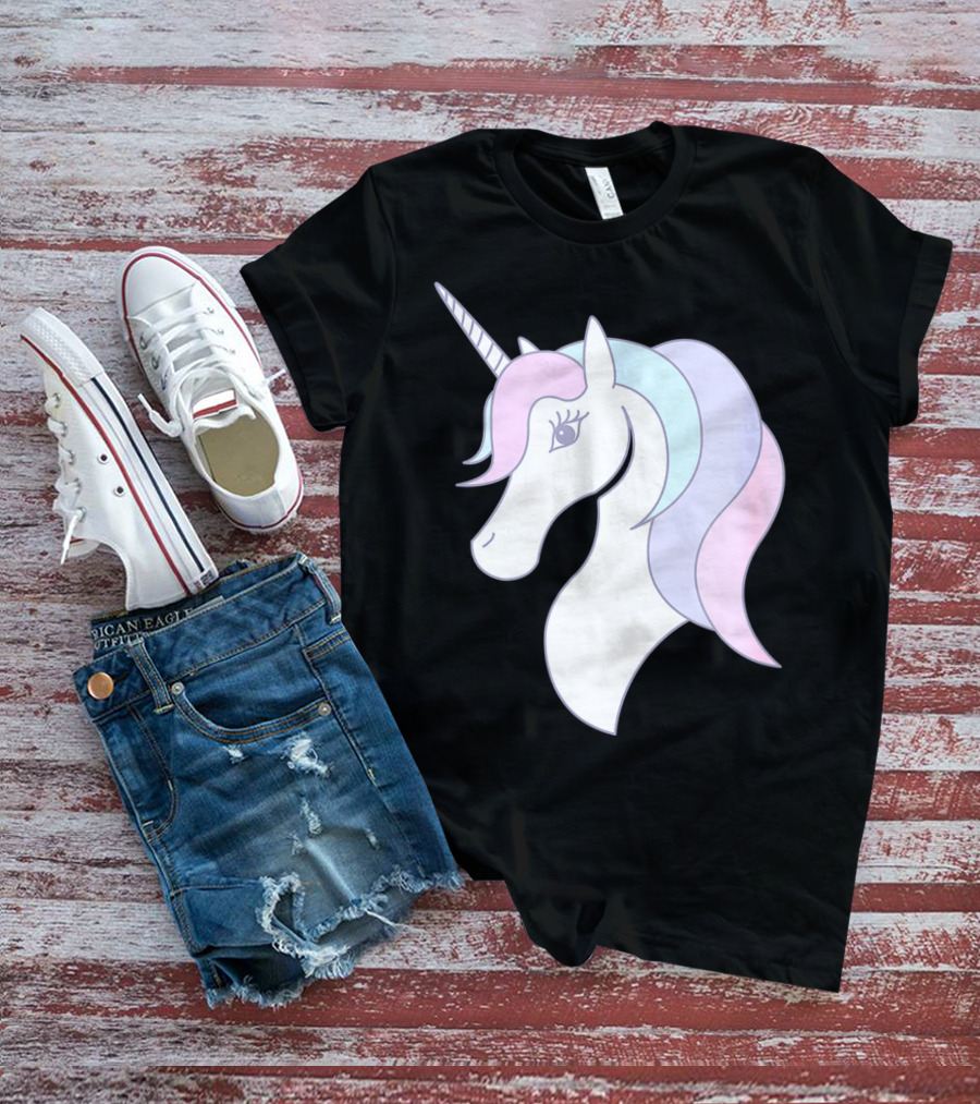 Fabulous Unicorn Pastel Colors For Women Girls T-Shirt