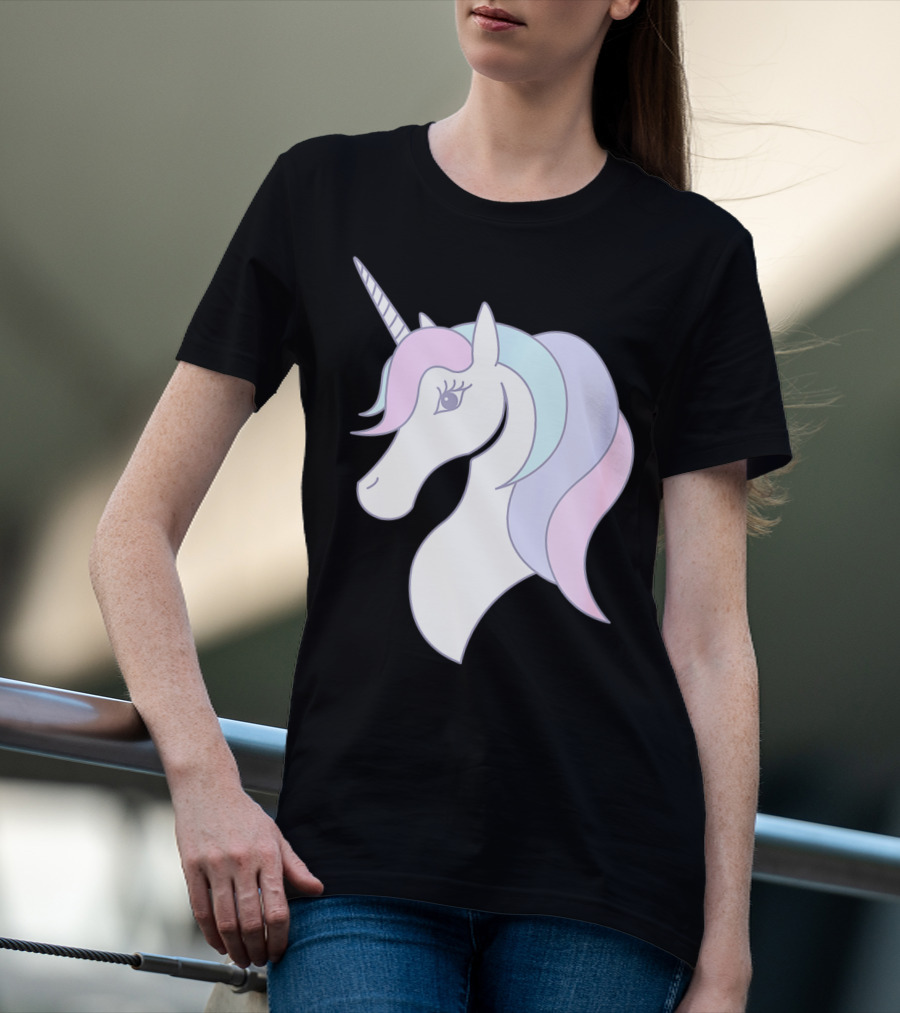 Fabulous Unicorn Pastel Colors For Women Girls T-Shirt