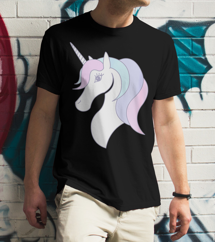 Fabulous Unicorn Pastel Colors For Women Girls T-Shirt