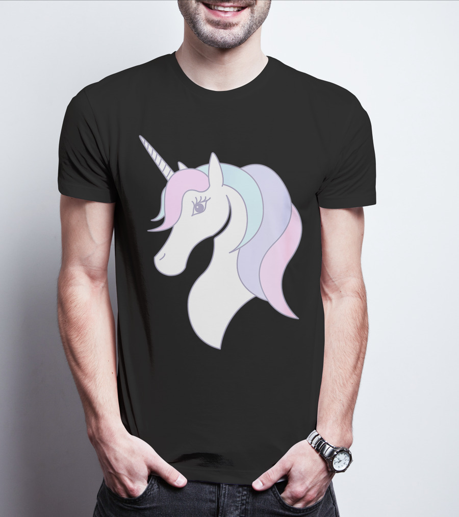 Fabulous Unicorn Pastel Colors For Women Girls T-Shirt