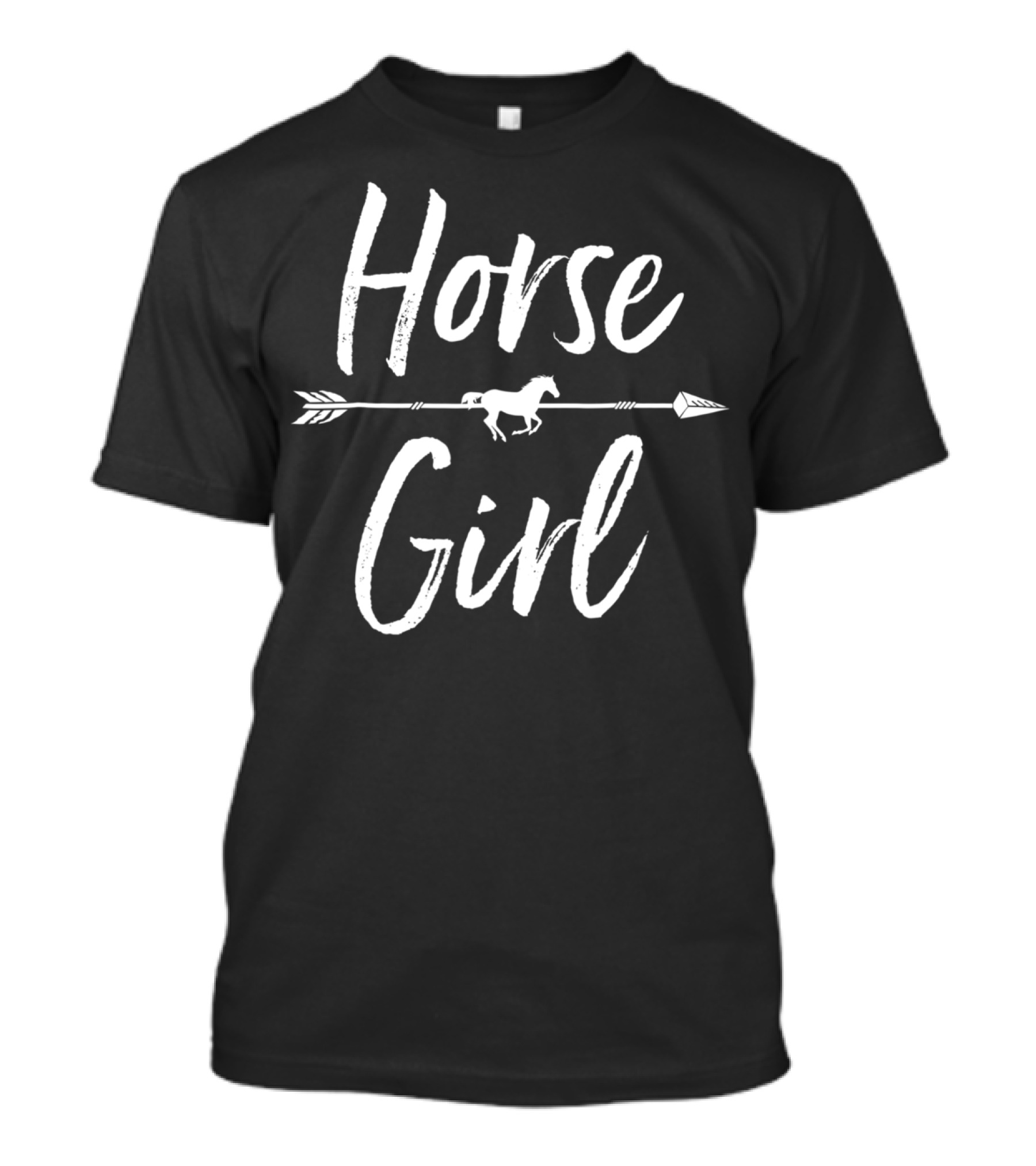 Horse Girl Women I Love My Horses Riding Arrow T-Shirt