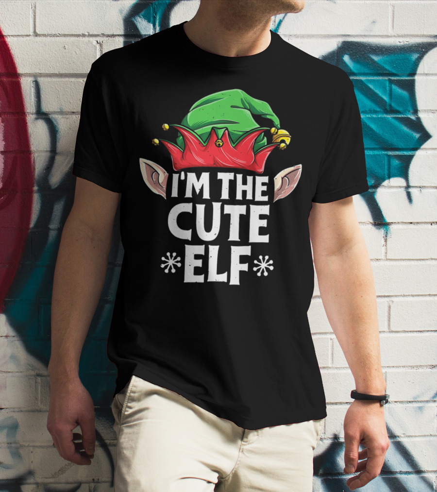 I'm The Cute Elf With Green Hat And Red Ears T-Shirt