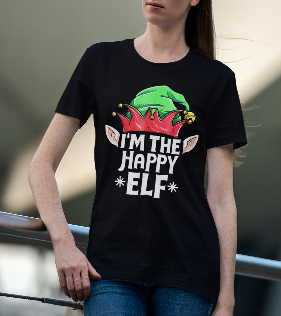 I'm The Happy Elf Christmas Themed Holiday T-Shirt
