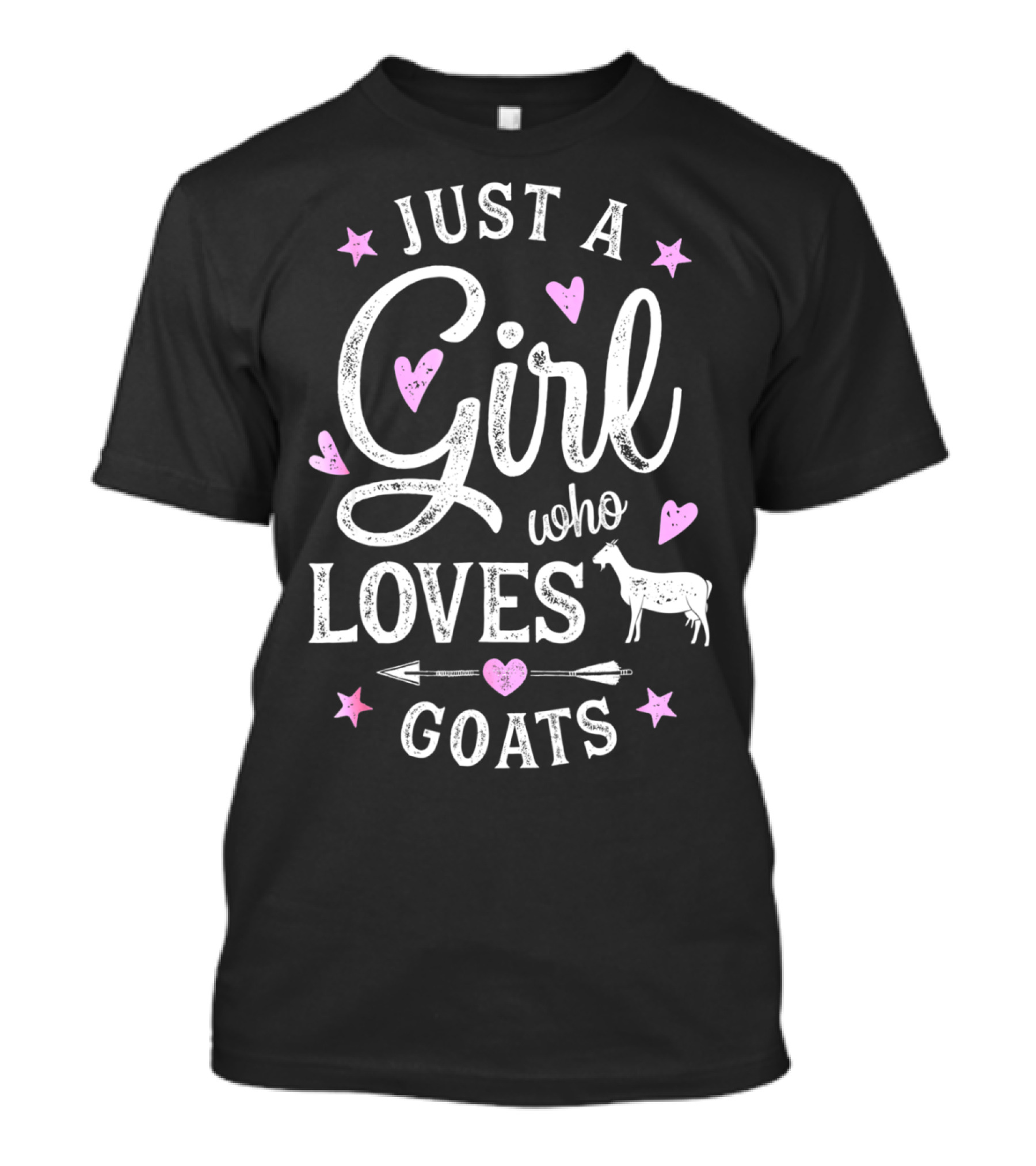 Just A Girl Who Loves Goats Farm Lover Girls T-Shirt