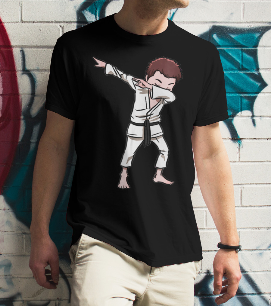 Karate Taekwondo Dabbing Boy Funny Dab Martial Arts Kid T-Shirt