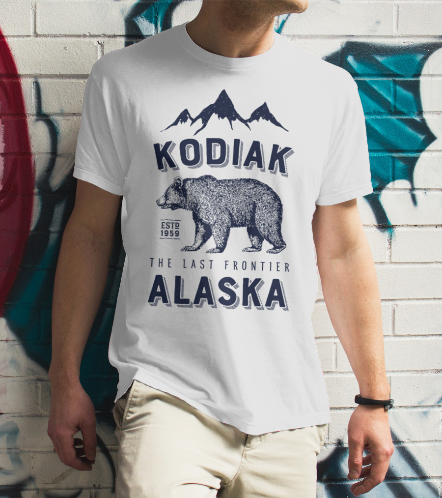 Kodiak Alaska The Last Frontier Bear Est. 1959 T-Shirt