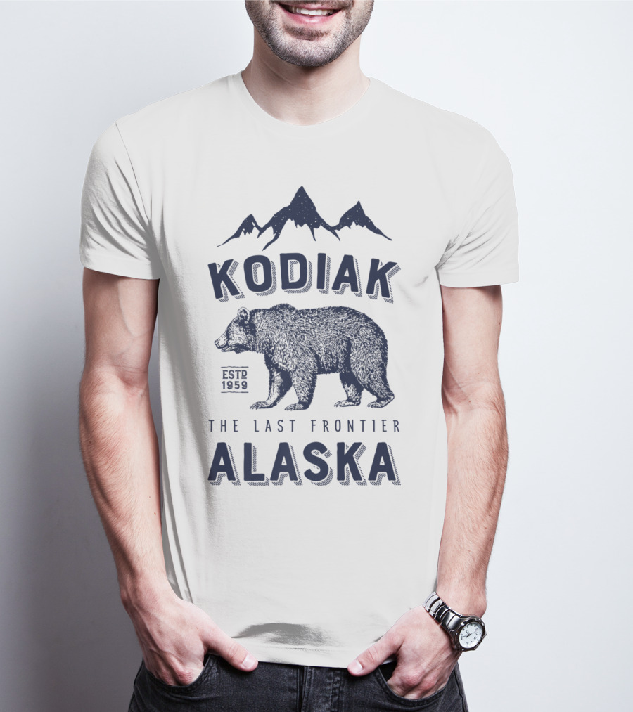 Kodiak Alaska The Last Frontier Bear Est. 1959 T-Shirt