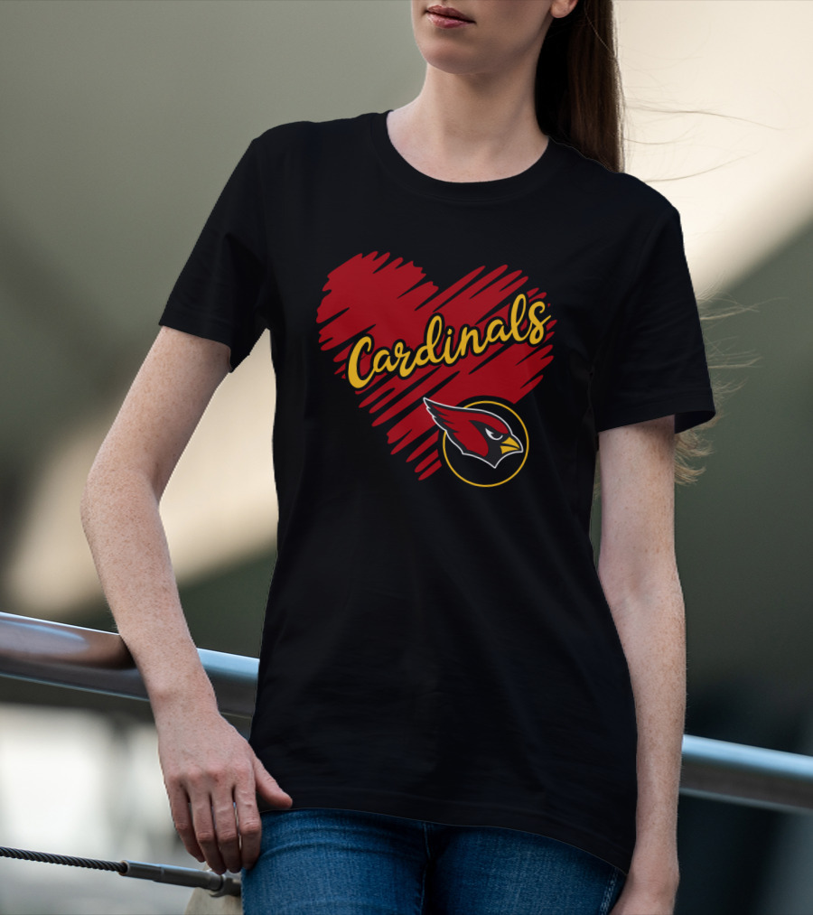 Cardinals Heart T-Shirt