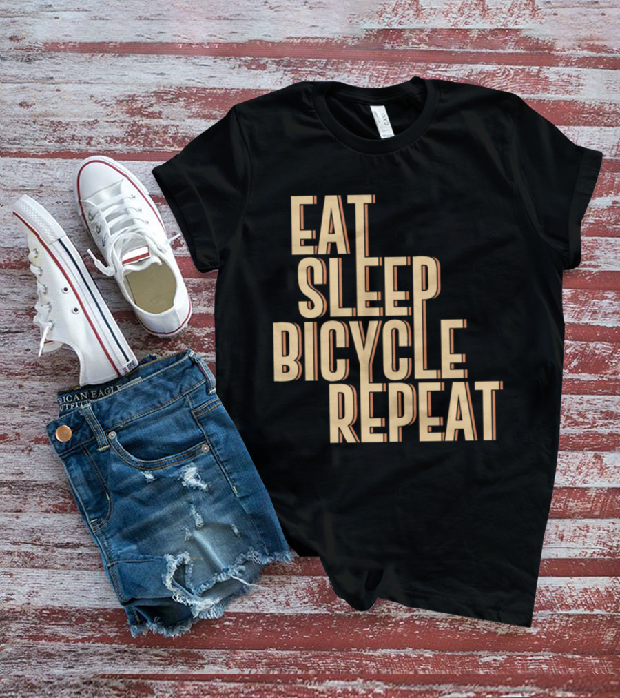 Eat Sleep Bicycle Repeat Bike Cycling Passion T-Shirt
