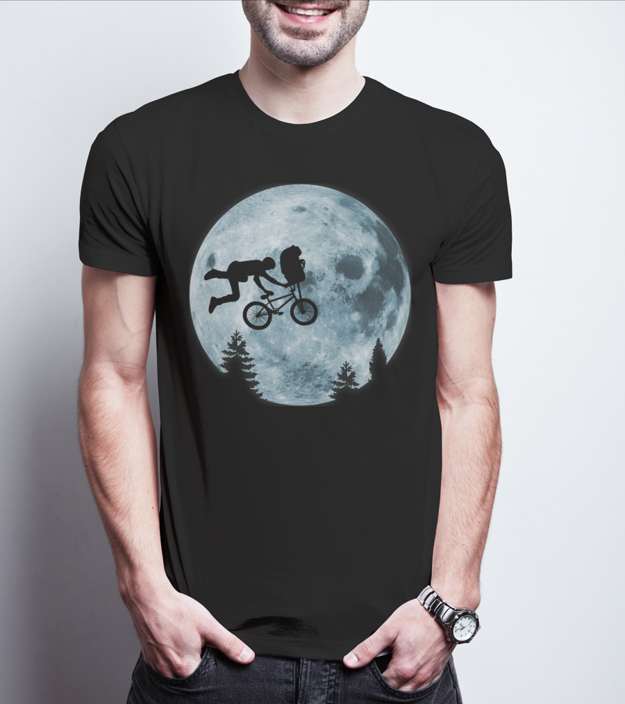 Extreme Terrestrial Moon Biking T-Shirt