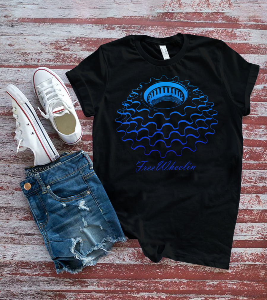 FreeWheelin Made In Great Britain Bicycle Gear T-Shirt