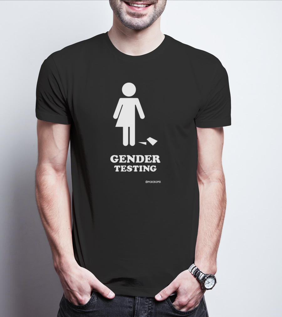 Gender Testing White Mokokoma T-Shirt