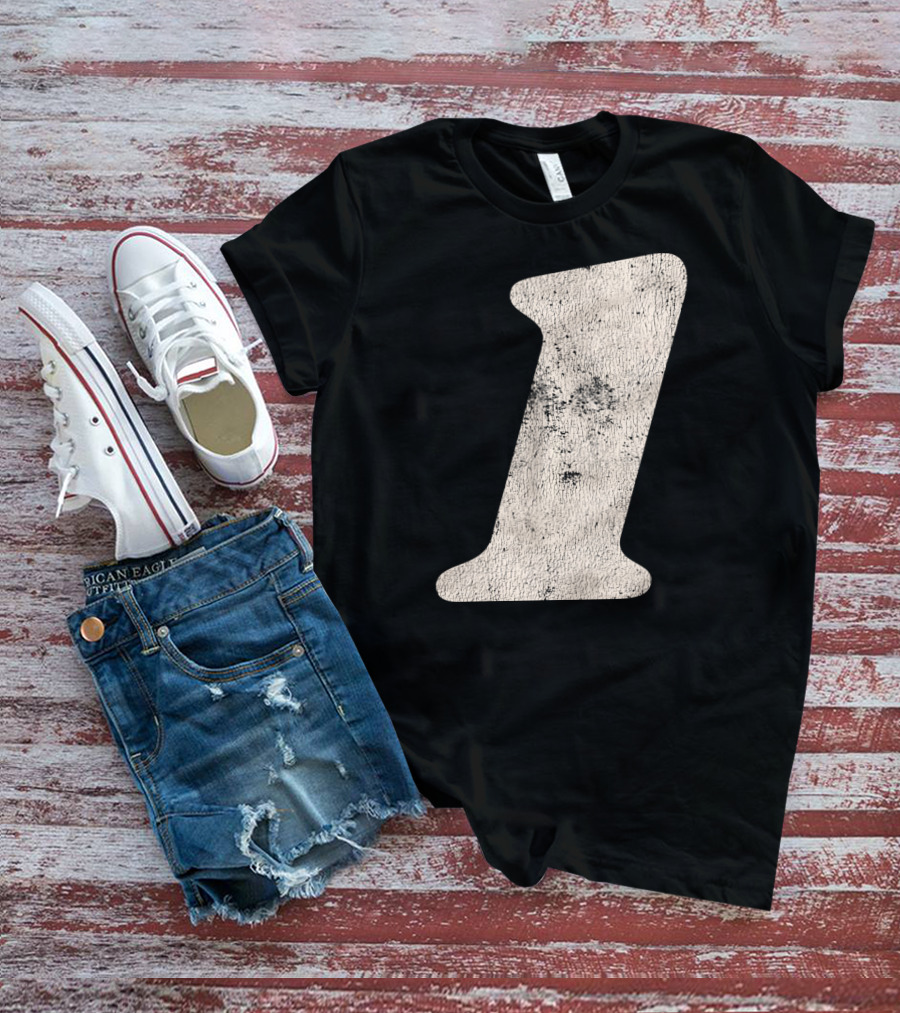 Number One Textured T-Shirt