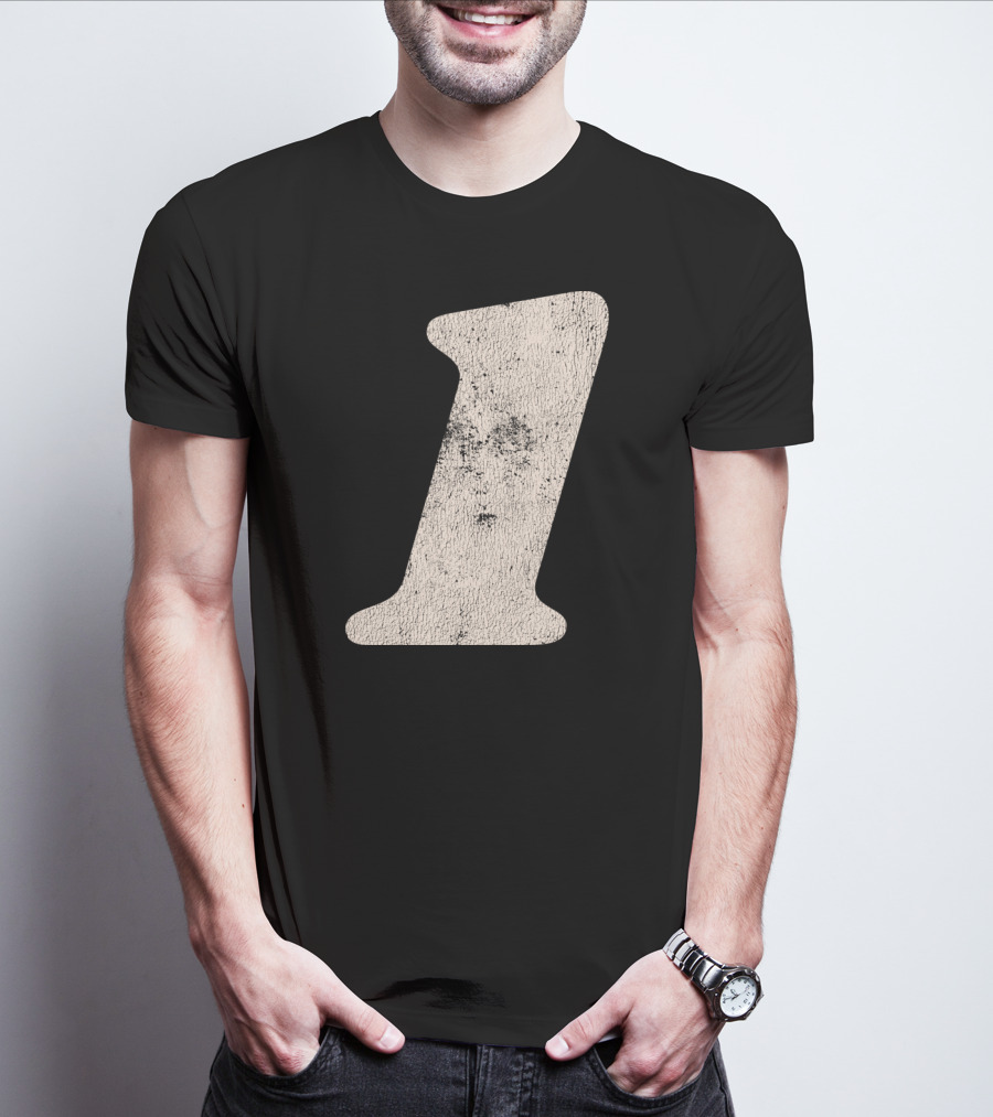 Number One Textured T-Shirt