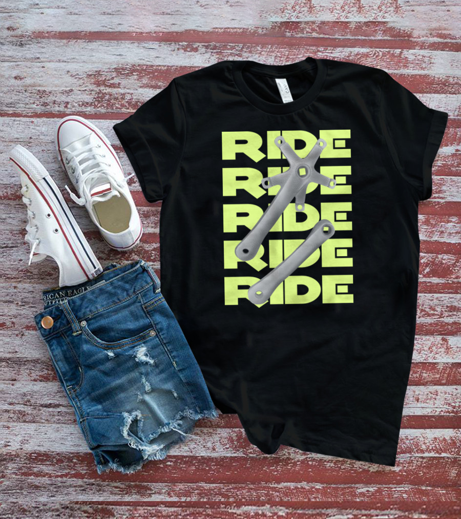 RIDE Square Taper Bike Crankset T-Shirt