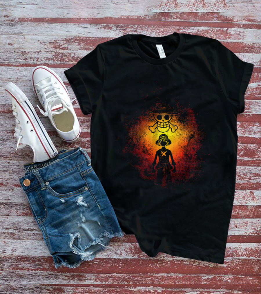 ONE PIECE Straw Hat Pirate Jolly Roger T-Shirt