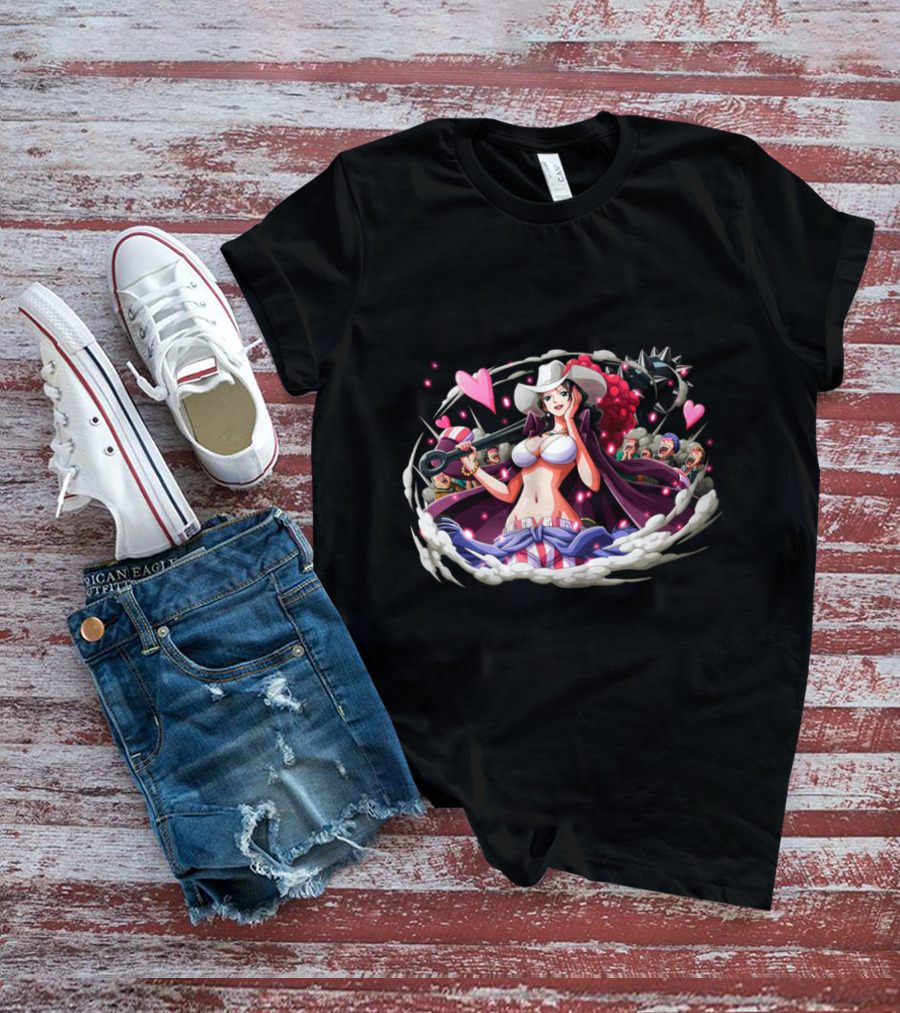 Alvida Pirates Heart Design One Piece Characters T-Shirt