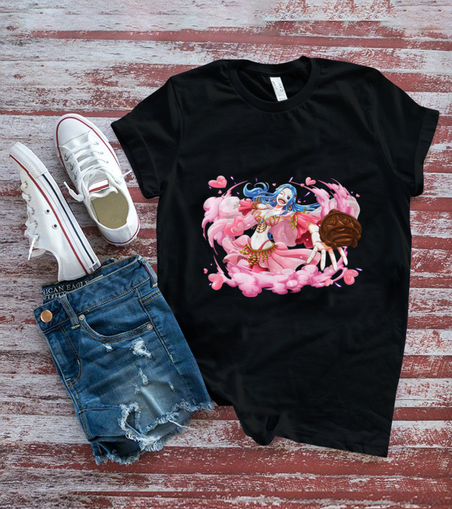 Nefeltary Vivi Princess Of Alabasta One Piece Nefertari Vivi Nami Hearts Cloud Dress T-Shirt