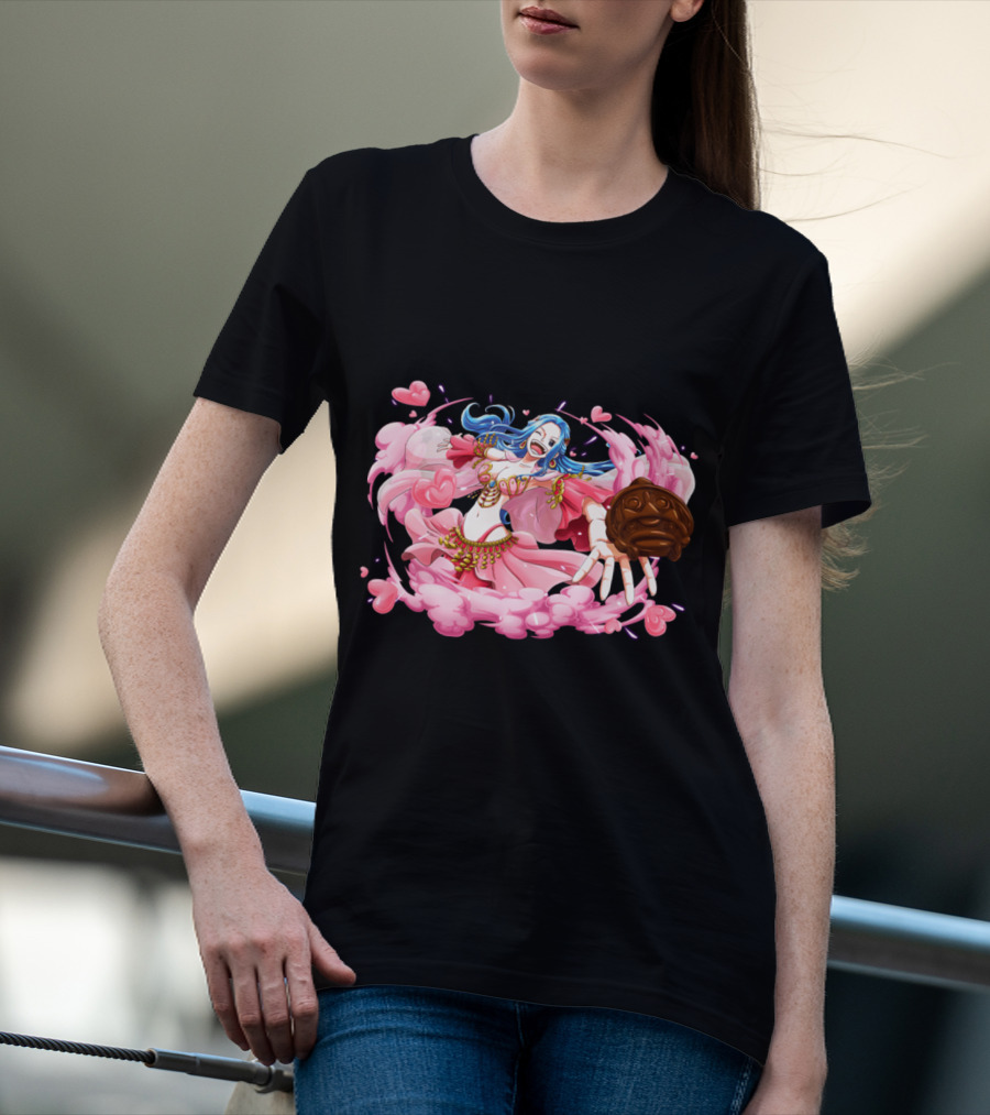 Nefeltary Vivi Princess Of Alabasta One Piece Nefertari Vivi Nami Hearts Cloud Dress T-Shirt