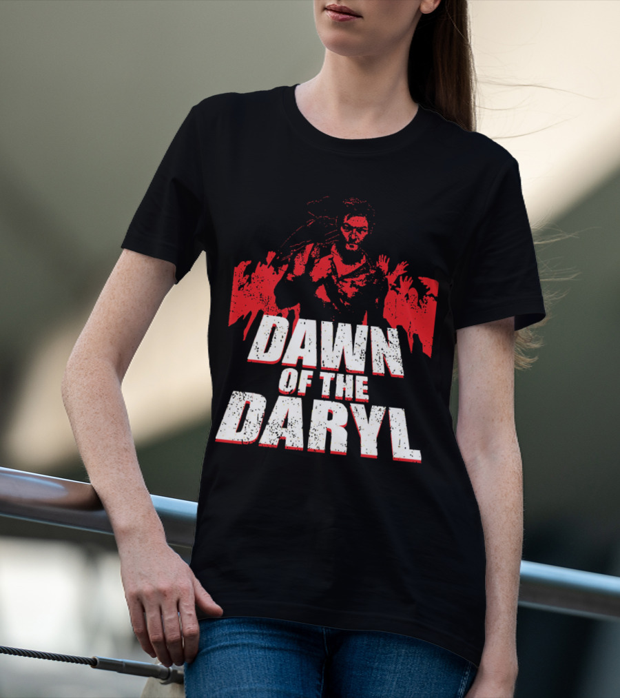 DAWN OF THE DARYL Zombie Apocalypse Survival Hero T-Shirt