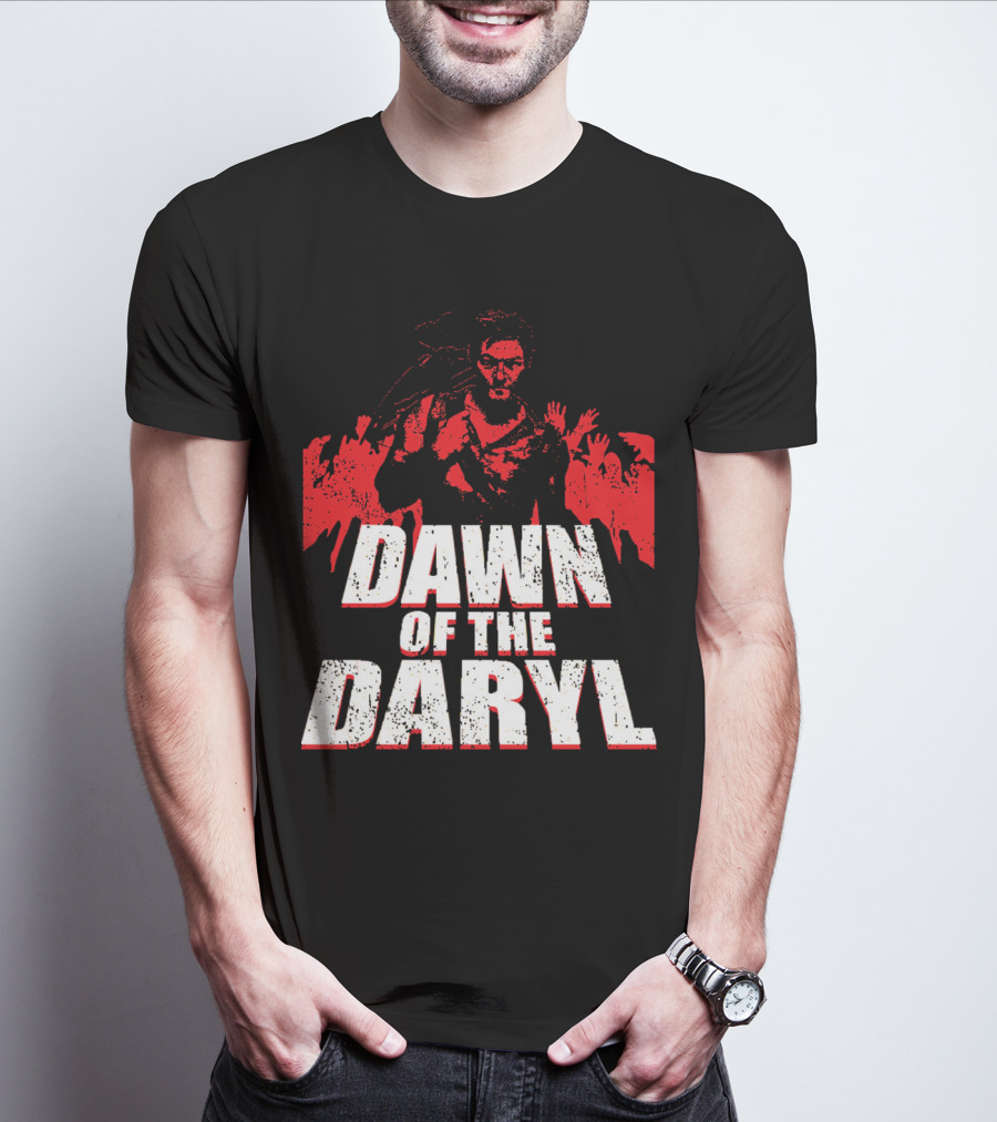 DAWN OF THE DARYL Zombie Apocalypse Survival Hero T-Shirt
