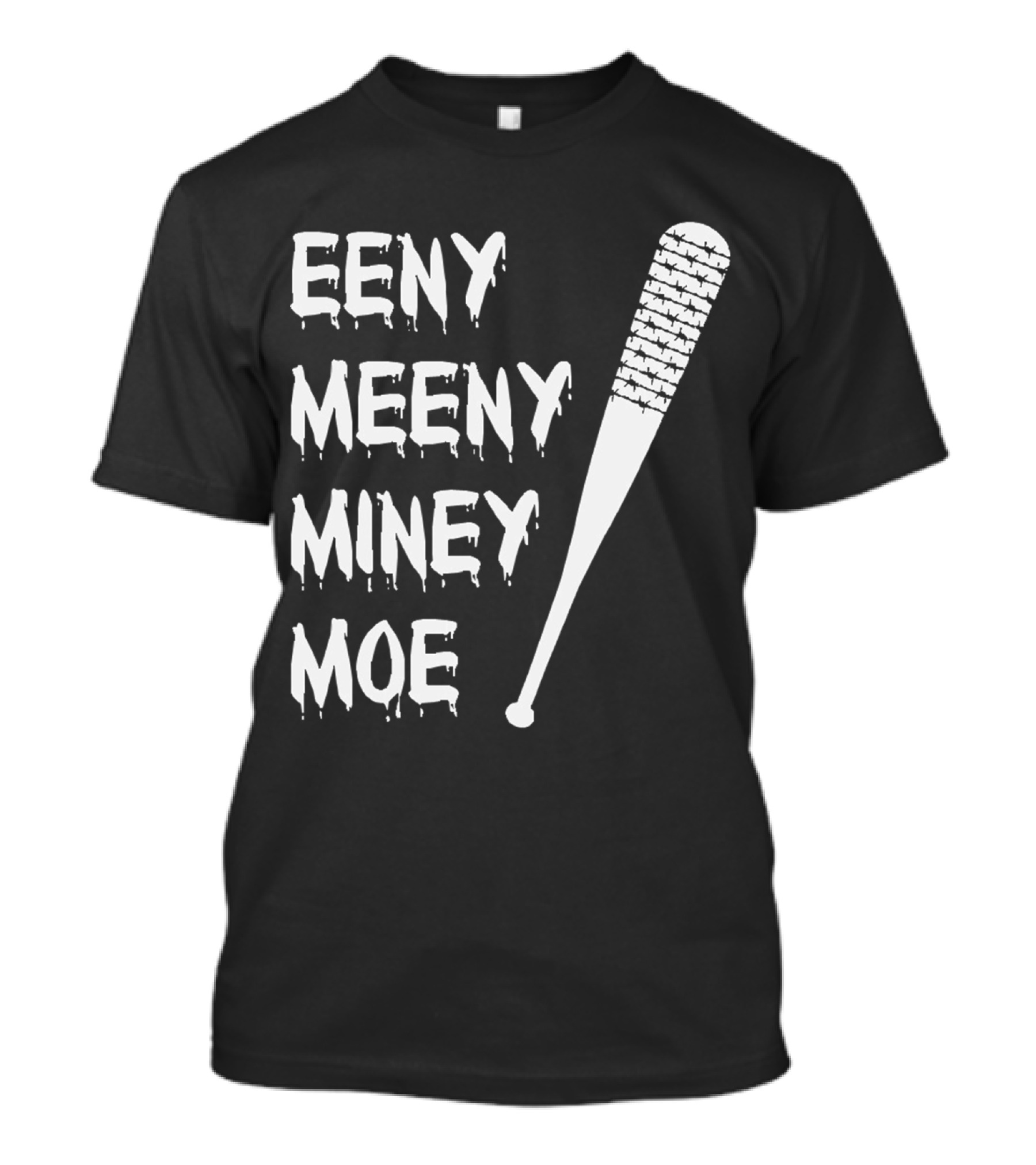 Walking Dead Negan Eeny Meeny Miney Moe Barbed Wire Bat T-Shirt