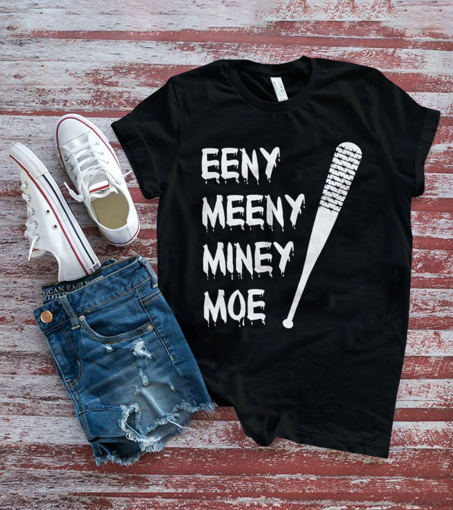 Walking Dead Negan Eeny Meeny Miney Moe Barbed Wire Bat T-Shirt