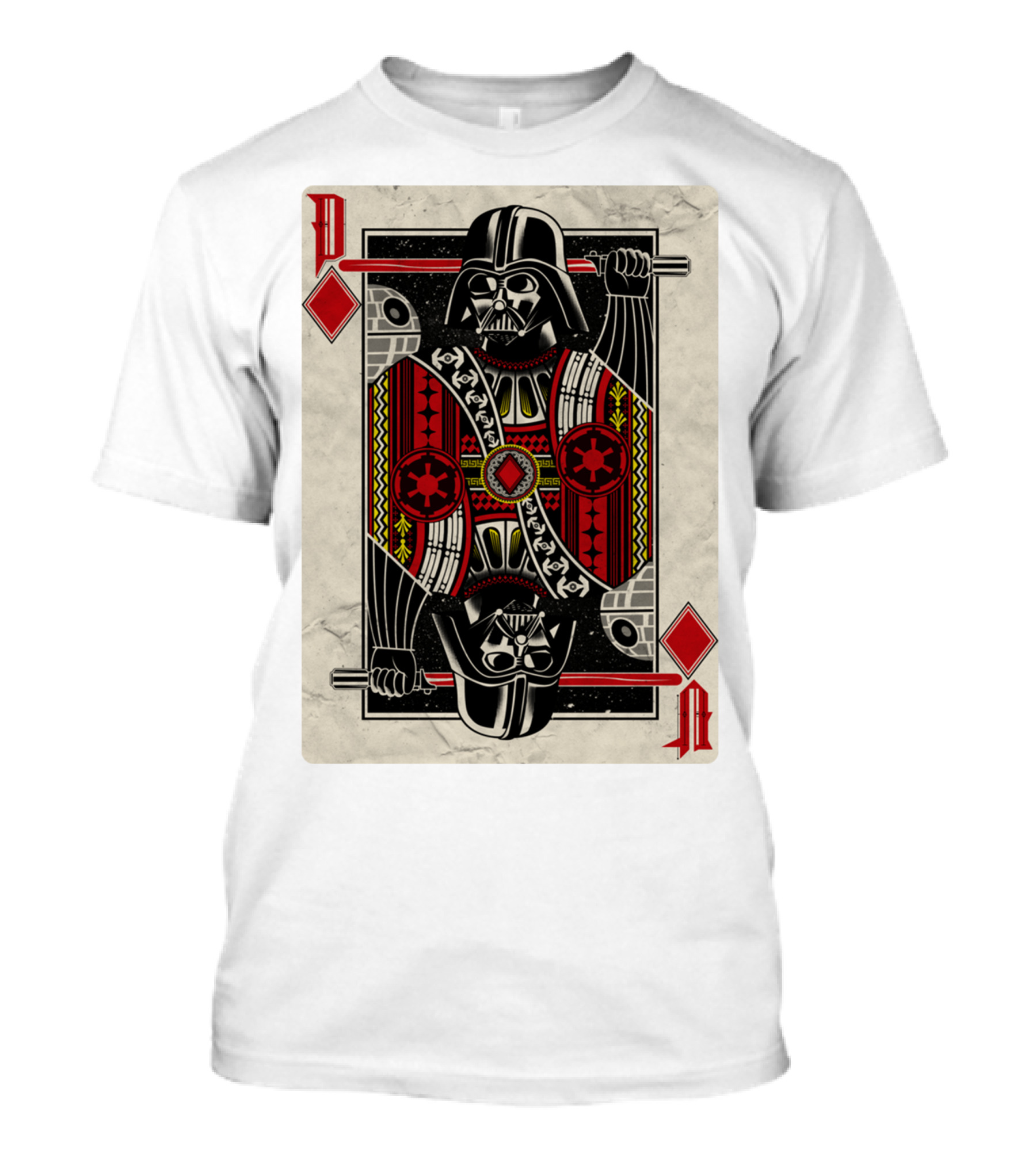 Dark Side Playing Card Deck Vader King Of Diamonds T-Shirt