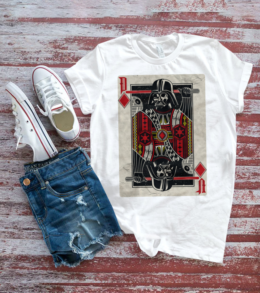 Dark Side Playing Card Deck Vader King Of Diamonds T-Shirt