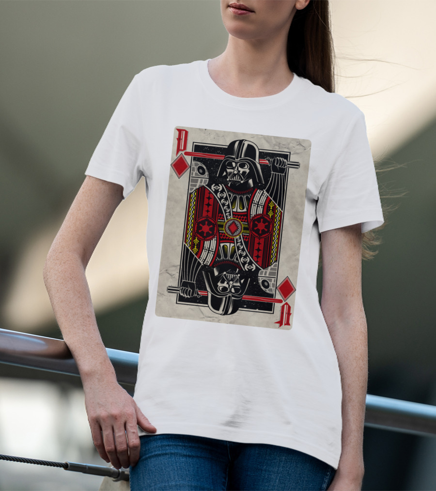 Dark Side Playing Card Deck Vader King Of Diamonds T-Shirt