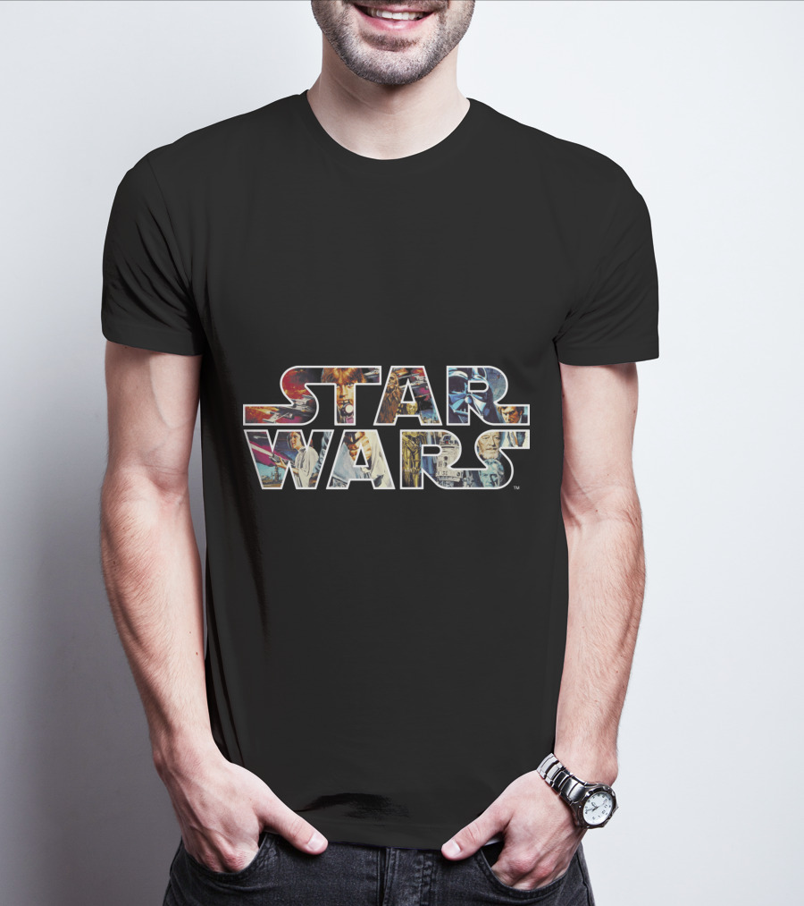 Star Wars Iconic Character Collage T-Shirt