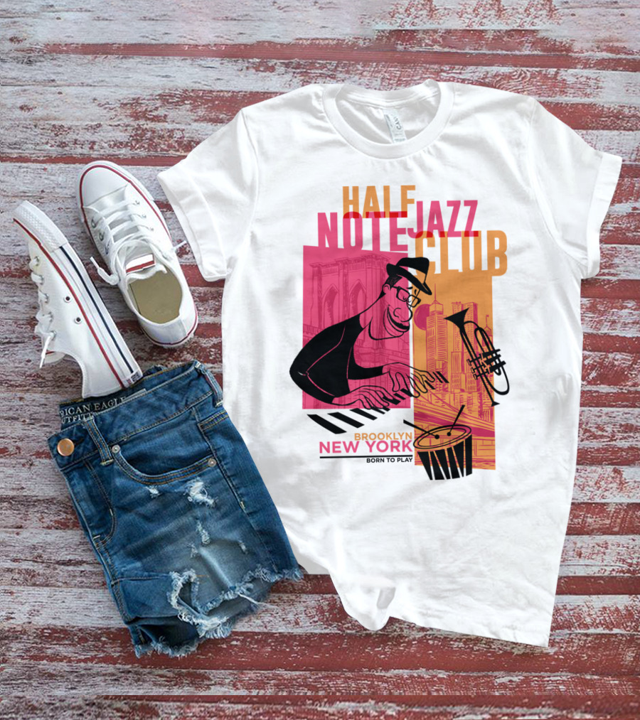 Pixar Soul Half Note Jazz Club Brooklyn New York Born To Play T-Shirt