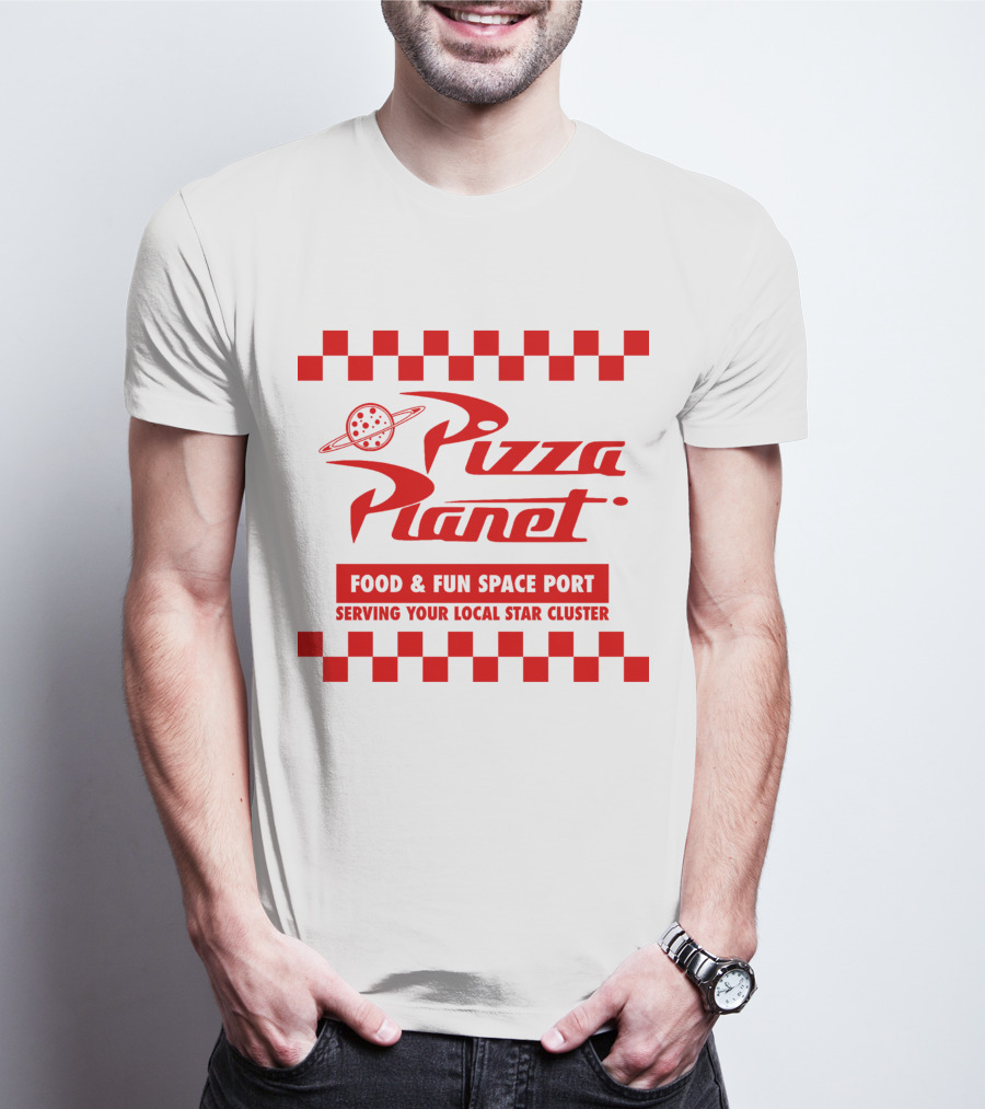 Pizza Planet Disney Pixar Food And Fun Space Port Serving Your Local Star Cluster T-Shirt