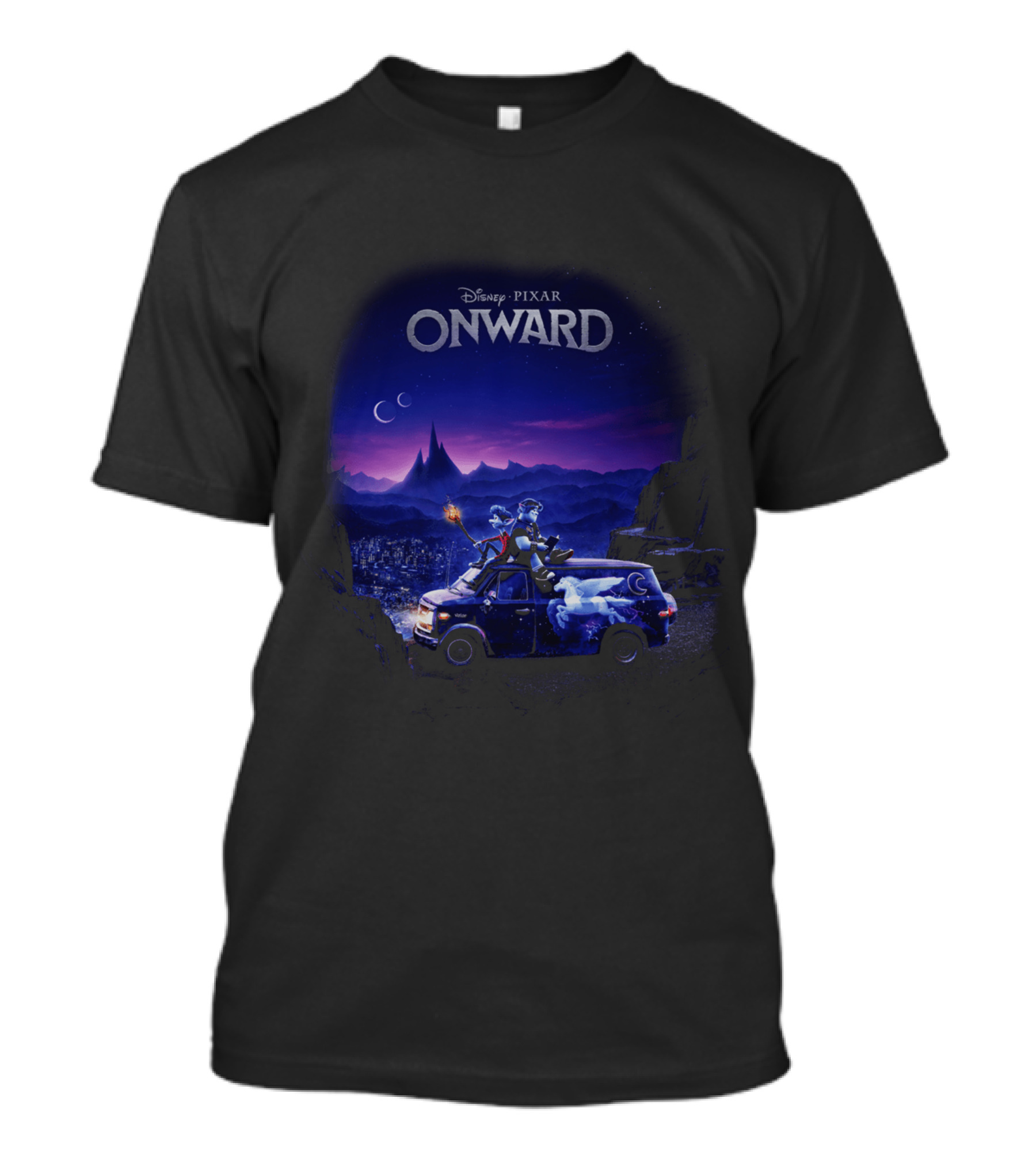 Disney Pixar Onward Ian And Barley Road Trip Scene T-Shirt