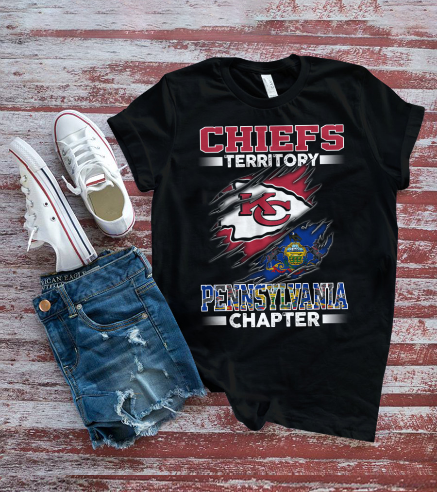 CHIEFS TERRITORY KC LOGO PENNSYLVANIA CHAPTER T-Shirt