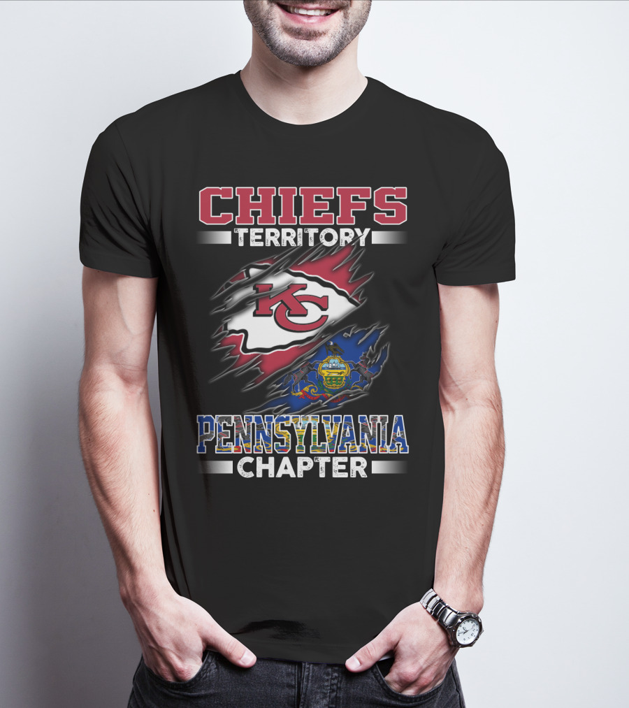 CHIEFS TERRITORY KC LOGO PENNSYLVANIA CHAPTER T-Shirt